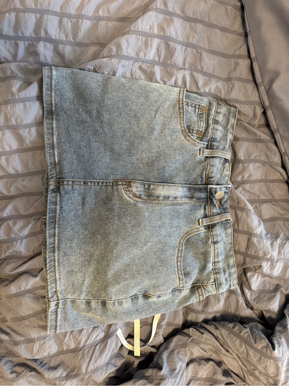 SHEIN Light Blue Denim Skort